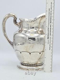 ANTIQUE GORHAM A12607 3.25 PINT SOLID STERLING SILVER WATER PITCHER 674g / 8