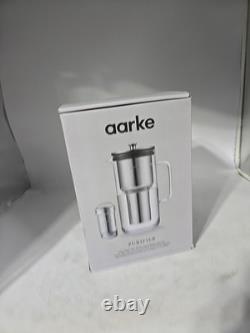 Aarke Purifier, Water Filter Jug in Glass and Stainless Steel 2.4L /10Cup Sealed
