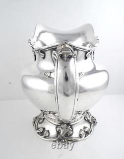 Aesthetic Reed & Barton Silver Plate Co Large Art Nouveau Water Pitcher Jug