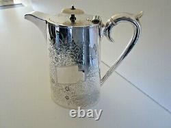 Aesthetic Silver Plated Hot Water Jug, Roberts & Belk, Circa 1880