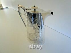 Aesthetic Silver Plated Hot Water Jug, Roberts & Belk, Circa 1880