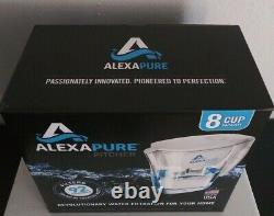 Alexapure Pitcher Water Filter Filtration System, Jug, BPA Free, Made in the USA