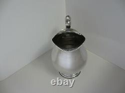 Amston Sterling Silver 4 Pint Vintage 1958 Rare Water Pitcher 630 grams 20.25ozt