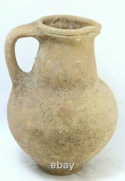 Ancient Late Antiquity Middle Eastern Ceramic Water Pitcher Vase
