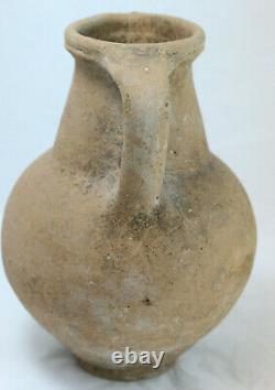 Ancient Late Antiquity Middle Eastern Ceramic Water Pitcher Vase
