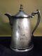 Antique 1868 Us Silver-plated Lined Ice/water Pitcher Jug By Meriden B. Company