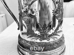 Antique 1879 Reed & Barton Ice Water Pitcher Aesthetic Victorian Silverplate