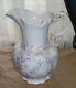 Antique 1880s Homer Laughlin Hand Painted Floral Large 12 Inch Water Pitcher