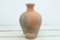 Antique 18th C. Red Ware French European Jug Pitcher Oil Water Farmhouse Decor 2