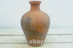 Antique 18th C. Red Ware French European Jug Pitcher Oil Water Farmhouse Decor 2