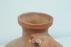 Antique 18th C. Red Ware French European Jug Pitcher Oil Water Farmhouse Decor 2