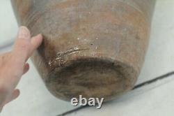 Antique 18th C. Red Ware French European Jug Pitcher Oil Water Farmhouse Decor 2