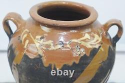 Antique 18th Century Red Ware French European Jug Pitcher Oil Water Farmhouse #5