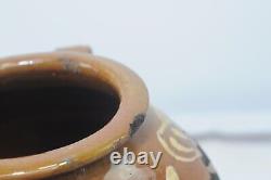 Antique 18th Century Red Ware French European Jug Pitcher Oil Water Farmhouse #5