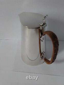 Antique 1914 Hallmarked Solid Sterling Silver Hot Water Jug