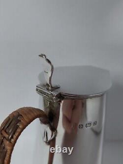 Antique 1914 Hallmarked Solid Sterling Silver Hot Water Jug