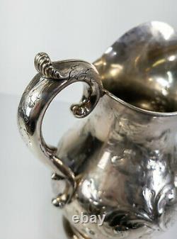 Antique Albany New York Coin Silver Water Pitcher Wendell & Feltman Westervelt