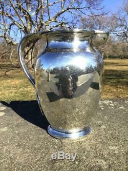 Antique Art Nouveau Tiffany & Co. Sterling Silver Water Pitcher Circa 1907