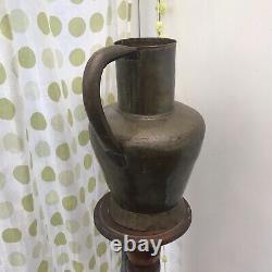 Antique Brass Large 15 French water Pitcher Hand Made Watering Can