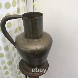 Antique Brass Large 15 French water Pitcher Hand Made Watering Can