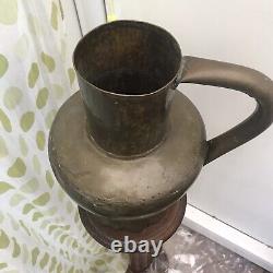 Antique Brass Large 15 French water Pitcher Hand Made Watering Can