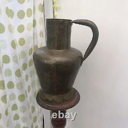 Antique Brass Large 15 French water Pitcher Hand Made Watering Can