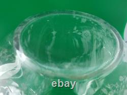 Antique Cambridge Clear Glass Rose Point Doulton Ball Water Jug 9 Pitcher