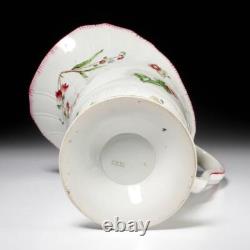 Antique Cauldon England Large Porcelain Floral Jug Water Pitcher Signed 12.5H