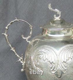 Antique Colombian Bogota Large 3.2l Solid 900 Coin Silver Water Jug Pitcher 18oz