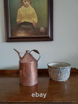 Antique Copper Jug, Oil Can, Milk Can, Watering Can Very Good Antique Condition