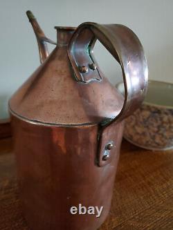 Antique Copper Jug, Oil Can, Milk Can, Watering Can Very Good Antique Condition