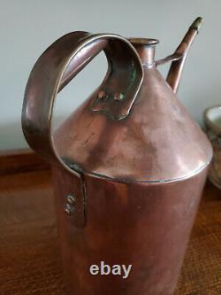 Antique Copper Jug, Oil Can, Milk Can, Watering Can Very Good Antique Condition