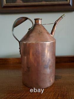 Antique Copper Jug, Oil Can, Milk Can, Watering Can Very Good Antique Condition