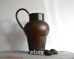 Antique Copper Large Water Jug / Pitcher / Vase, 19th Century, Sweden, Hand made