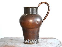 Antique Copper Large Water Jug / Pitcher / Vase, 19th Century, Sweden, Hand made