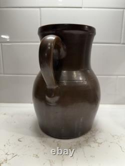 Antique Cowden & Wilcox Harrisburg Pa Penn Stoneware 1 Gallon Water Pitcher