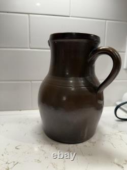 Antique Cowden & Wilcox Harrisburg Pa Penn Stoneware 1 Gallon Water Pitcher