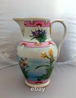 Antique Duck Jug, Handpainted Porcelain Water Jug/Pitcher