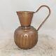 Antique Egyptian Ac Handcraft Water Coffee Pot Jug Pitcher Copper Brass