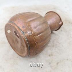 Antique EGYPTIAN AC Handcraft Water Coffee Pot Jug Pitcher Copper Brass