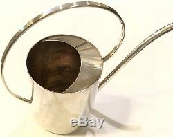 Antique Early Mid Century Plant Flower Orchid Silver Watering Can Spout, Denmark