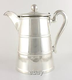 Antique Extra Large Silver Plated Hot Water Jug. Tankard Pitcher Style. C1900