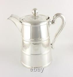 Antique Extra Large Silver Plated Hot Water Jug. Tankard Pitcher Style. C1900