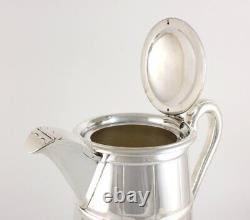 Antique Extra Large Silver Plated Hot Water Jug. Tankard Pitcher Style. C1900