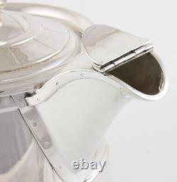 Antique Extra Large Silver Plated Hot Water Jug. Tankard Pitcher Style. C1900