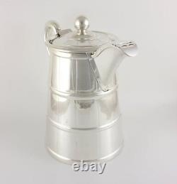 Antique Extra Large Silver Plated Hot Water Jug. Tankard Pitcher Style. C1900