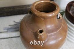 Antique FRENCH terra-cotta clay Earthenware Pottery GARGOULETTE water jug pot