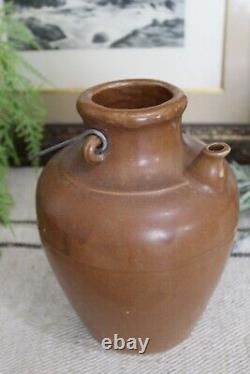 Antique FRENCH terra-cotta clay Earthenware Pottery GARGOULETTE water jug pot