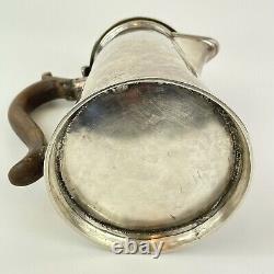 Antique George II Solid Silver Hot Water Jug London Made 1736 18cm
