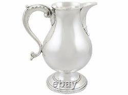 Antique George III Sterling Silver Beer/Water Jug, 1760s